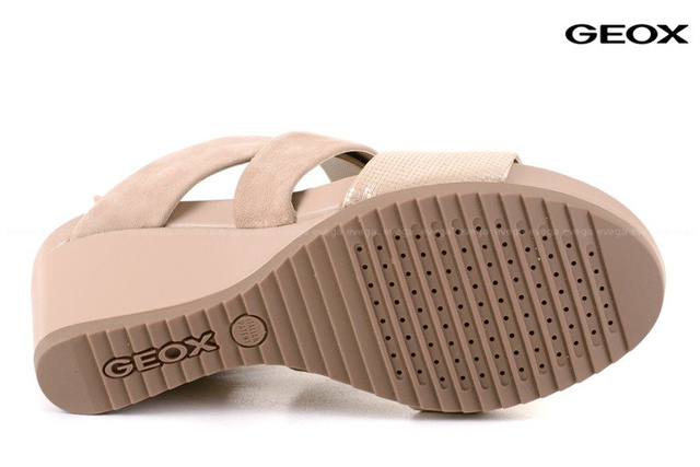 SANDAŁY GEOX D72P3A KOMFORTOWE NA KOTURNIE