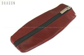 SKÓRZANE ETUI NA KLUCZE DRAGON  BORDO