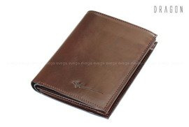 ŚREDNI PORTFEL MĘSKI DRAGON SKÓRZANY NA PREZENT