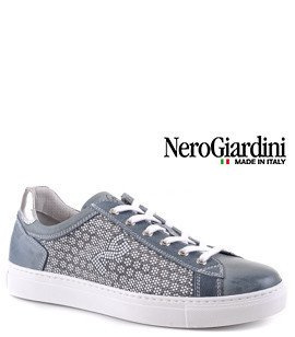 WŁOSKIE SNEAKERSY NERO GIARDINI MODNE TRAMPKI