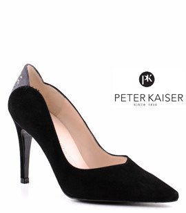 CZÓŁENKA PETER KAISER ZAMSZOWE CZARNE SZPILKI