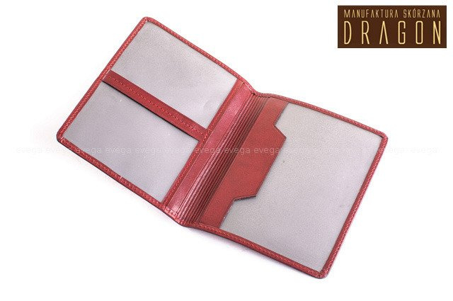 ETUI DAMSKIE SKÓRZANE DRAGON NA DOKUMENTY