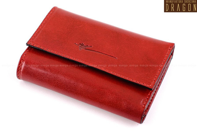 ETUI NA KLUCZE DRAGON SKÓRZANE CZERWONE/ WIŚNIOWE